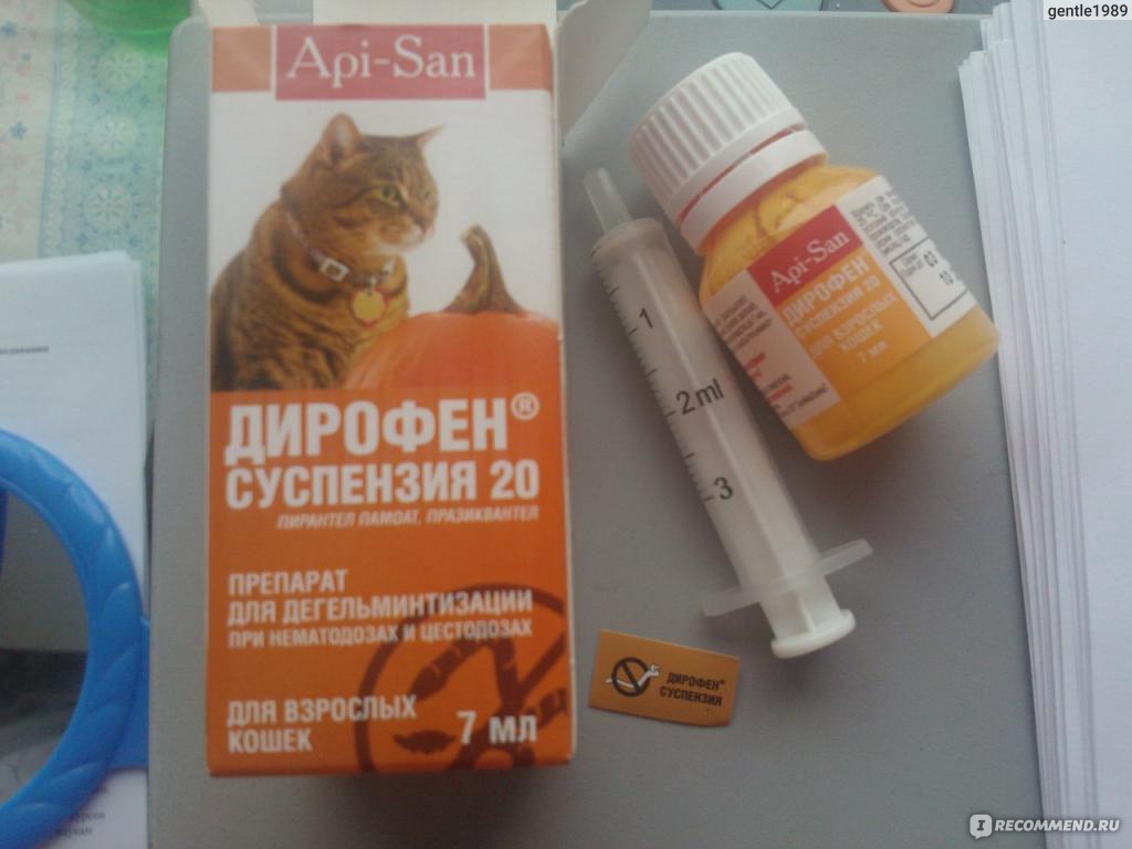 Дирофен для кошек:  антигельминтный препарат