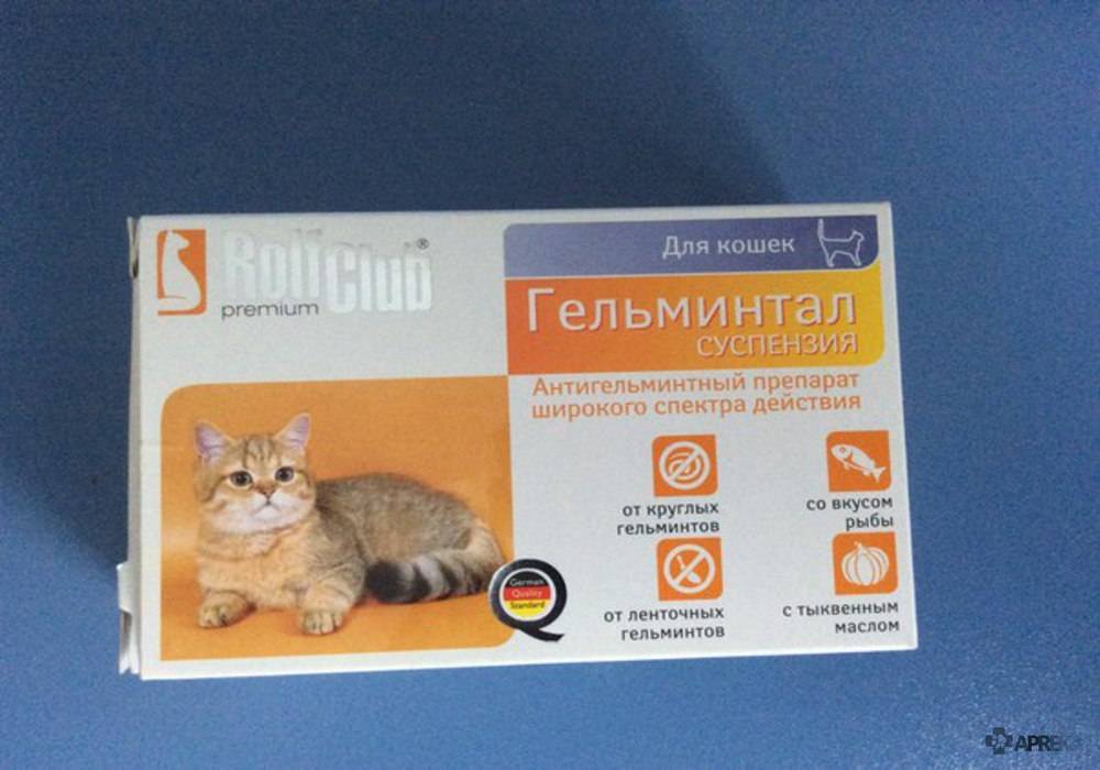 Лекарственные формы гельминтала для кошек