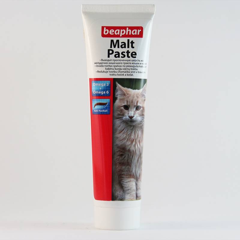 Мальт-пасты для котов: вред и польза, обзор марок, как правильно применять