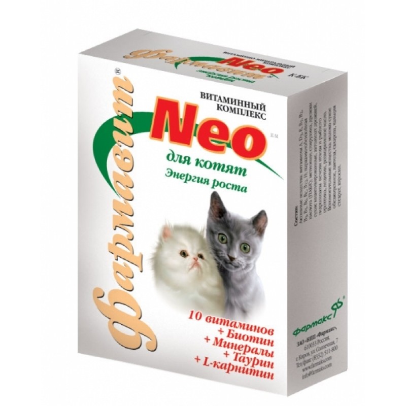 Витамины для кошек:  для шерсти, иммунитета, какие лучше