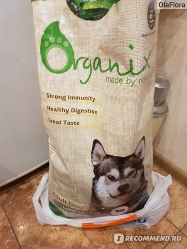 Корм органикс (organix) для собак