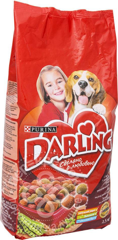 Корм для собак darling от purina