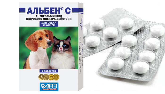 Таблетки альбен с (alben c) для кошек: инструкция по применению