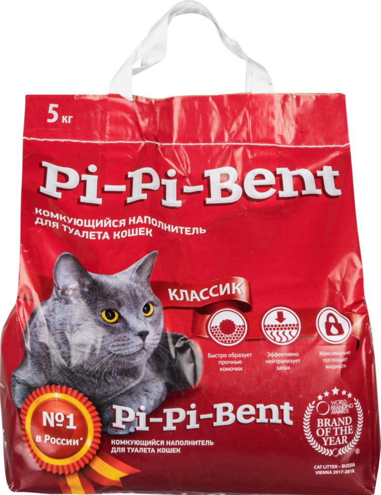 Наполнитель для кошачьего туалета pi-pi-bent: состав