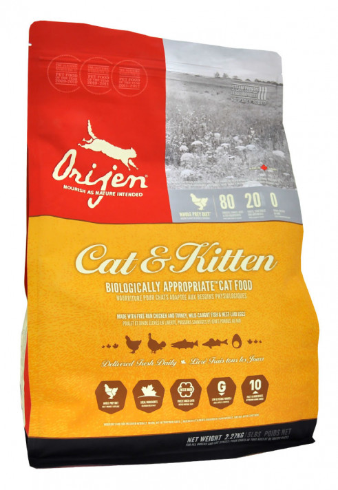 Orijen: корм для кошек, состав и дозирование