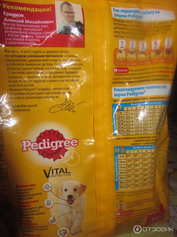 Корм для собак педигри (pedigree): отзывы ветеринаров, состав