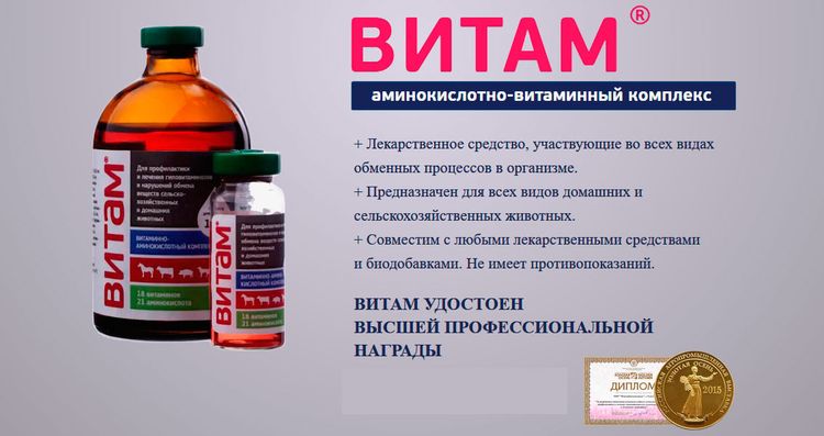 Витам (витамины) для животных | отзывы о применении препаратов для животных от ветеринаров и заводчиков