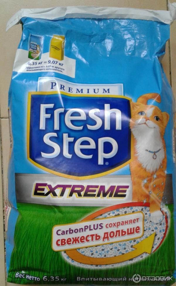 Fresh step – наполнитель для кошачьего лотка: описание продукта